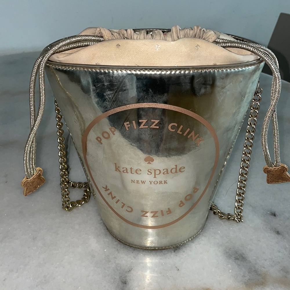 Kate spade champagne bucket bag